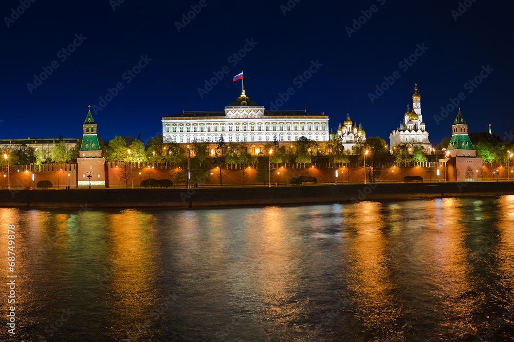 Kremlin in Moscow at night