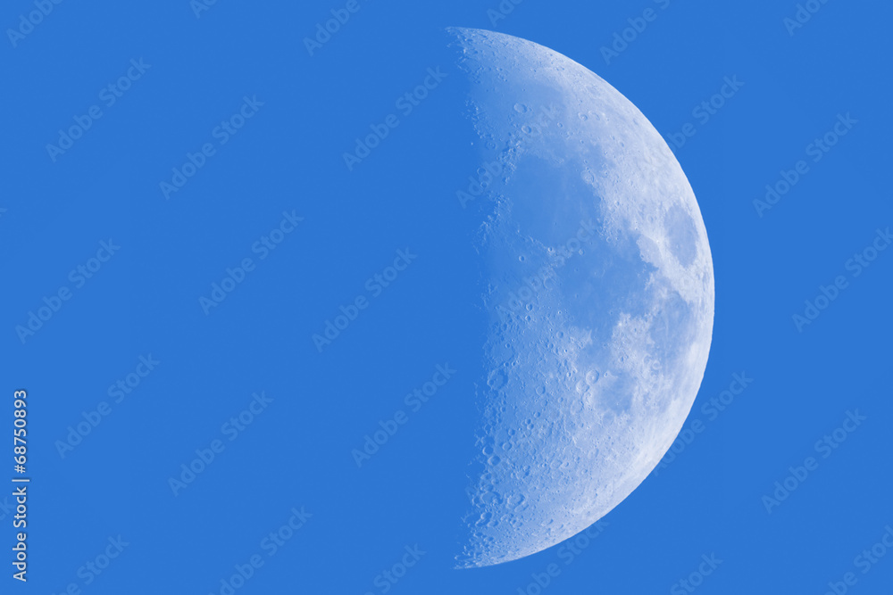 Half Moon with a shade on a 'darker side'. Sharp details. Half Moon with a shade on a 'darker side'. Sharp details.