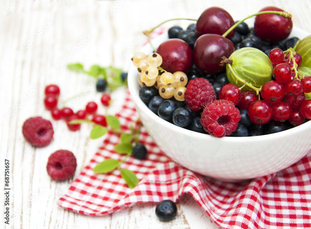 Assorted fresh berries Assorted fresh berries