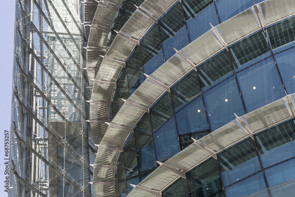 Fototapeta premium detalle ventanas azules