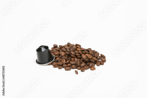 Seed of coffee with capsule