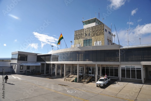 The airport of La Paz.