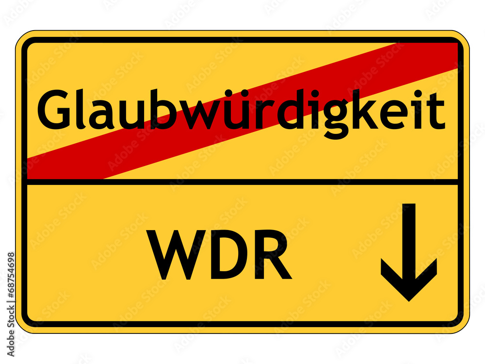 Glaubwürdigkeit des WDR Glaubwürdigkeit des WDR