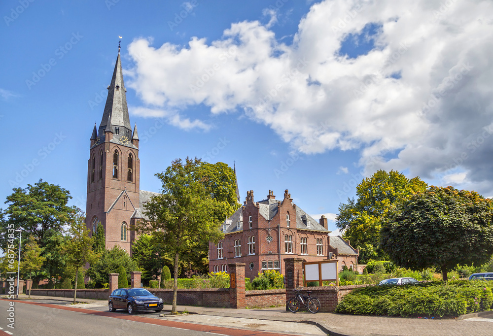 Church of Saint Lambert in Eindhoven - obrazy, fototapety, plakaty 