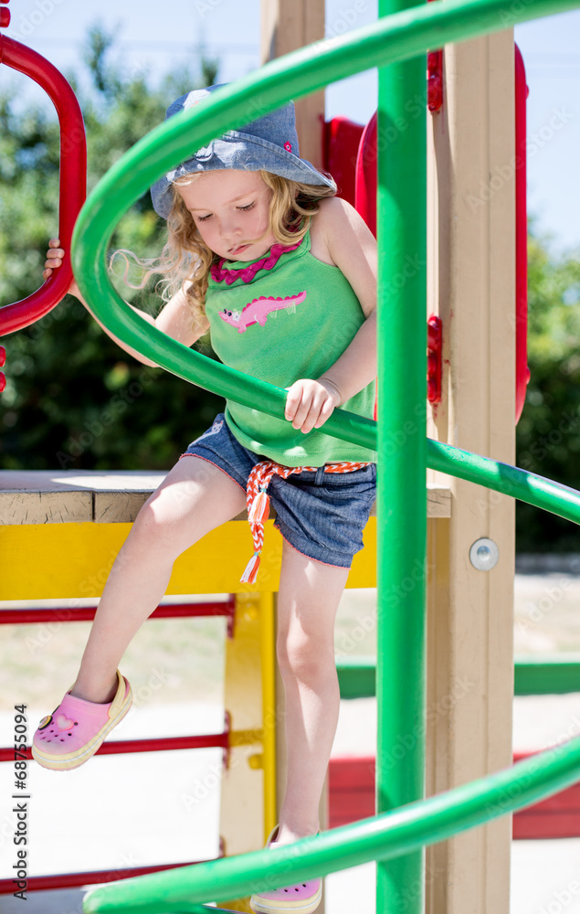 Fototapeta premium little girl having fun