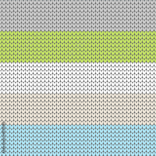 Seamless Pattern Knitted Green/Blue/Boy