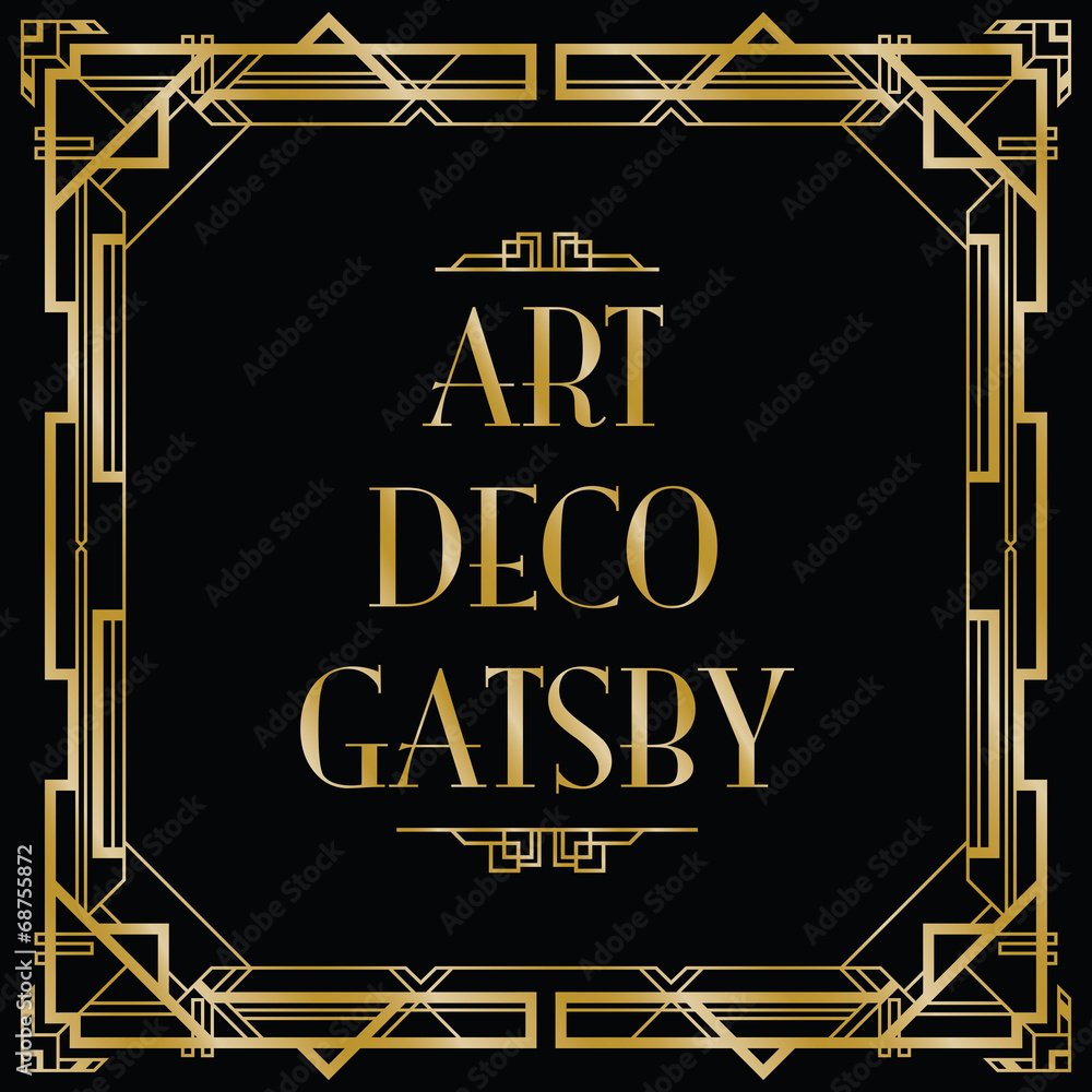 gatsby art deco background Stock Vector | Adobe Stock