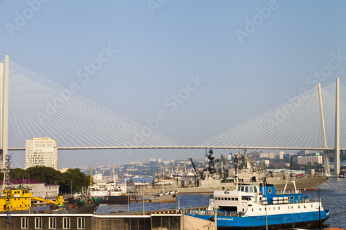 Large suspension bridge