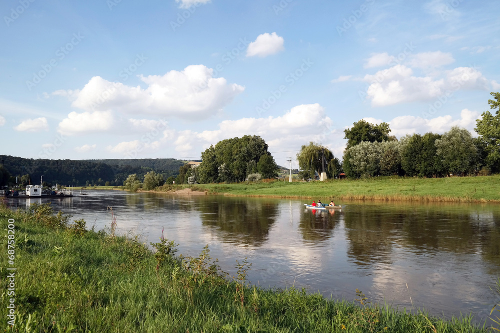 Fototapeta premium An der Weser bei Polle