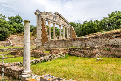 Temple ruins in Apollonia. photo