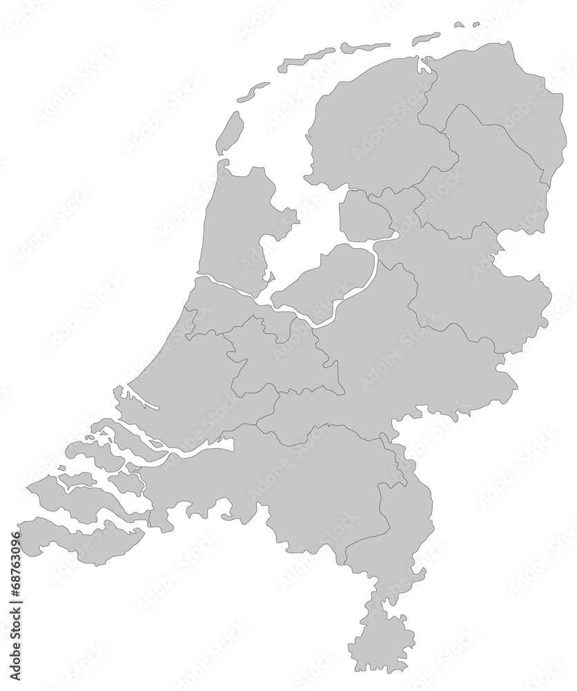 オランダの地図 オランダの地図
