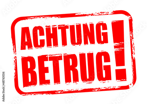 Achtung Betrug