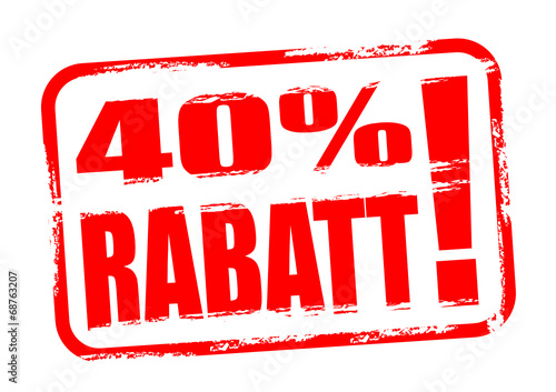 40 % Rabatt