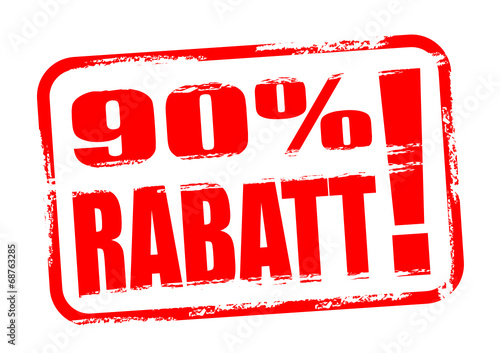 90 % Rabatt