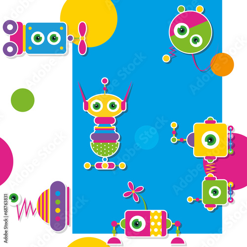 colorful robots collection ...