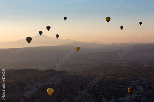 Cappadocia, the flight with the balloon at sunrise © wjarek