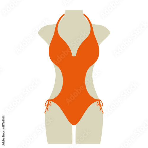 Bikini Sommer Vektor Icon Button