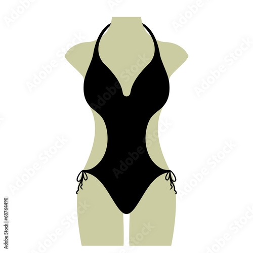 Bikini Sommer Vektor Icon Button