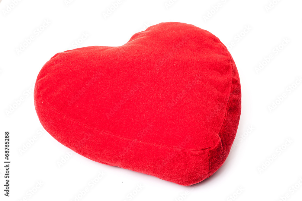 Red heart shaped pillow Red heart shaped pillow