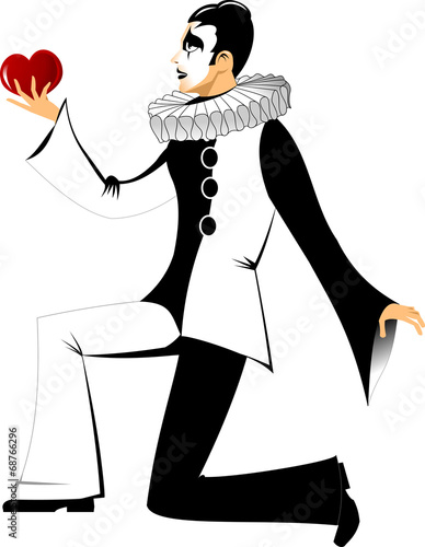 white clown