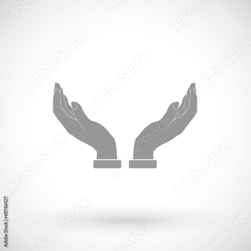 Open hand icon