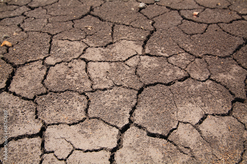 Dry cracked earth background