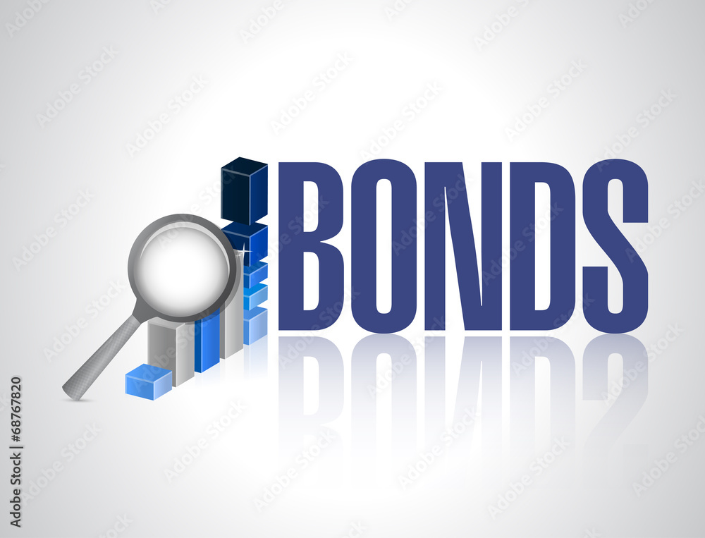 bonds business graph illustration design bonds business graph illustration design