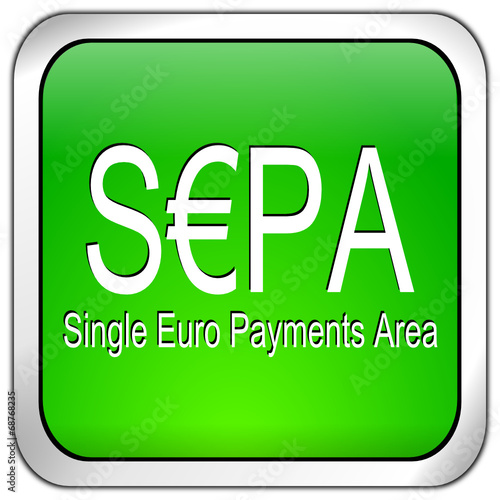 SEPA - Single Euro Payments Area - Button
