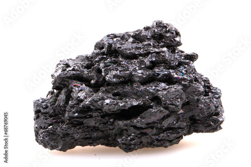 Fotografi synthetic corundum mineral (look like meteor)