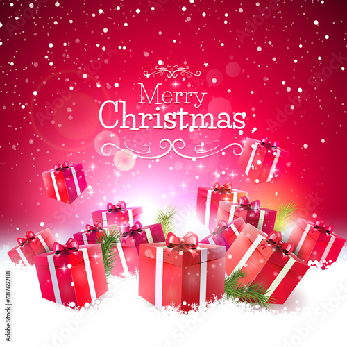 Luxury Christmas greeting card