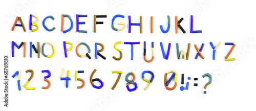 plasticine alphabet