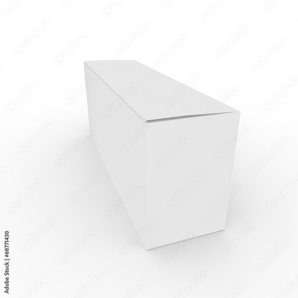 Empty box on a white background Empty box on a white background