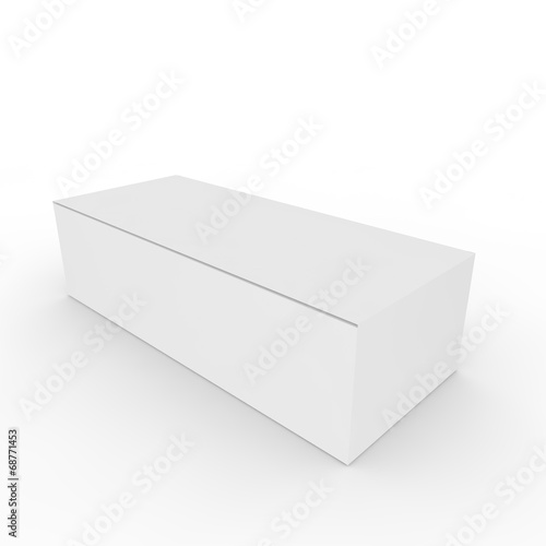 Empty box on a white background