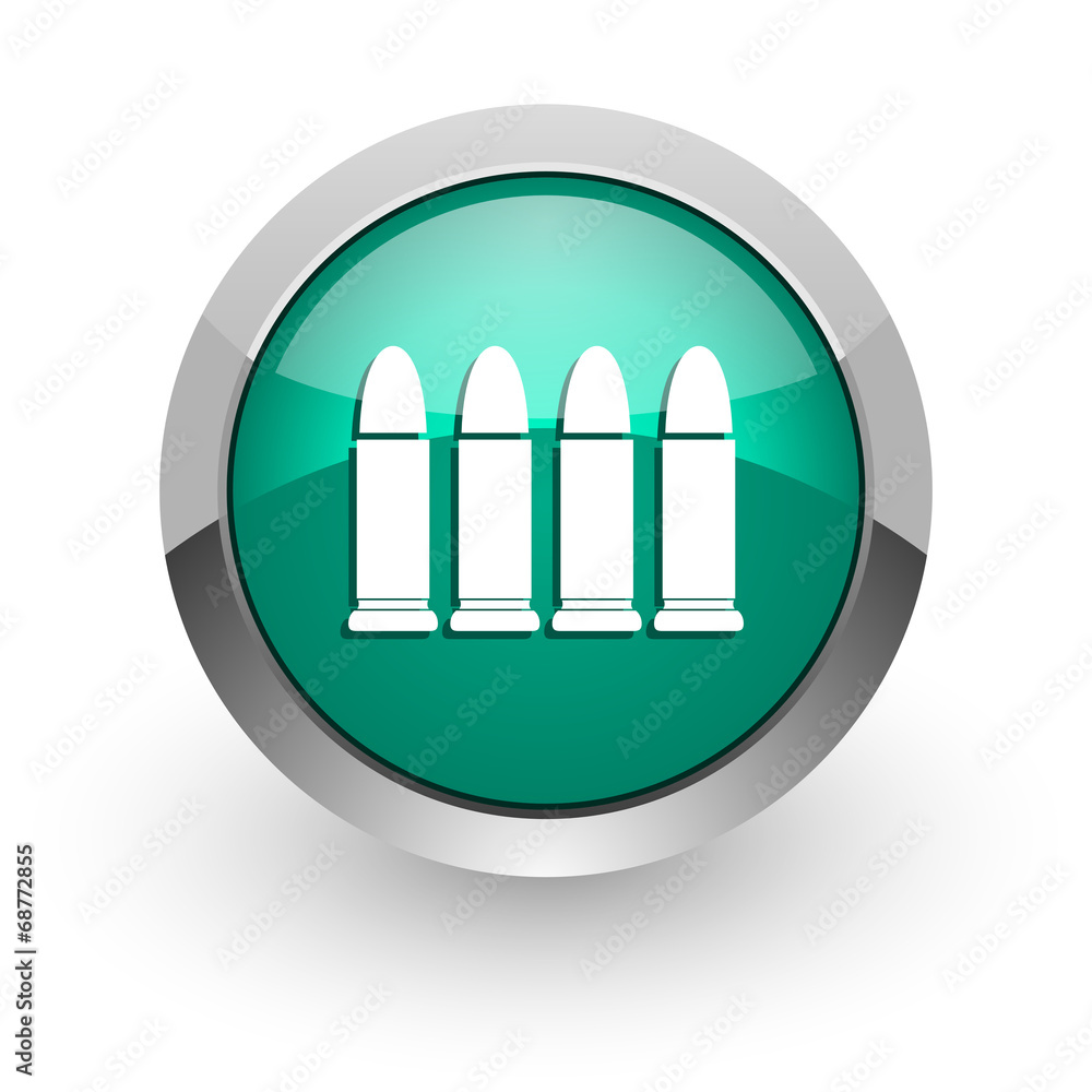 ammunition green glossy web icon ammunition green glossy web icon
