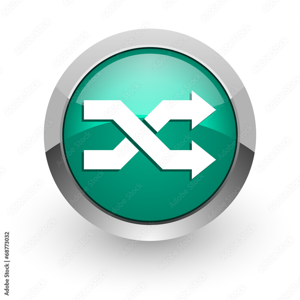 aleatory green glossy web icon aleatory green glossy web icon