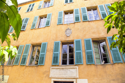 Obraz na plátne House of Napoleon Bonapart in Ajaccio France