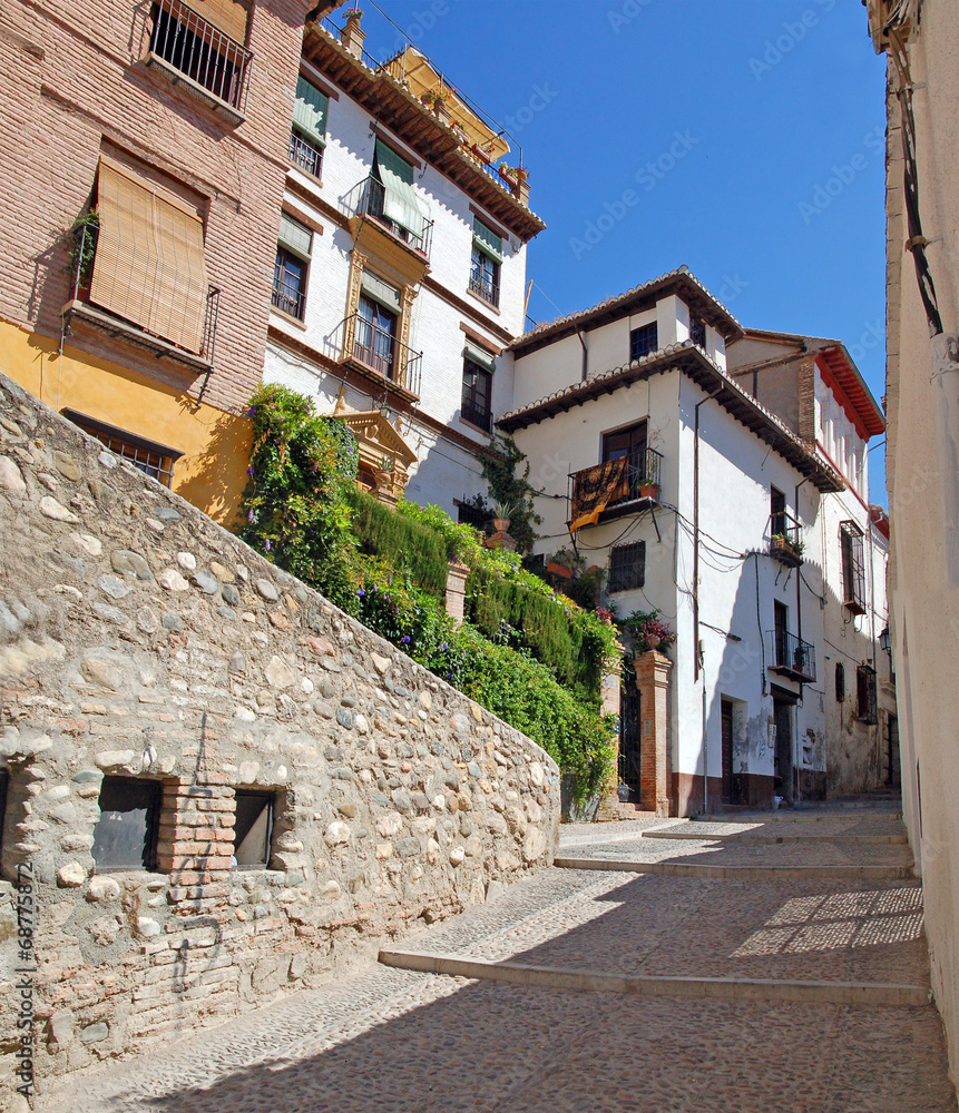 Street in Granada, Spain, arab quarter