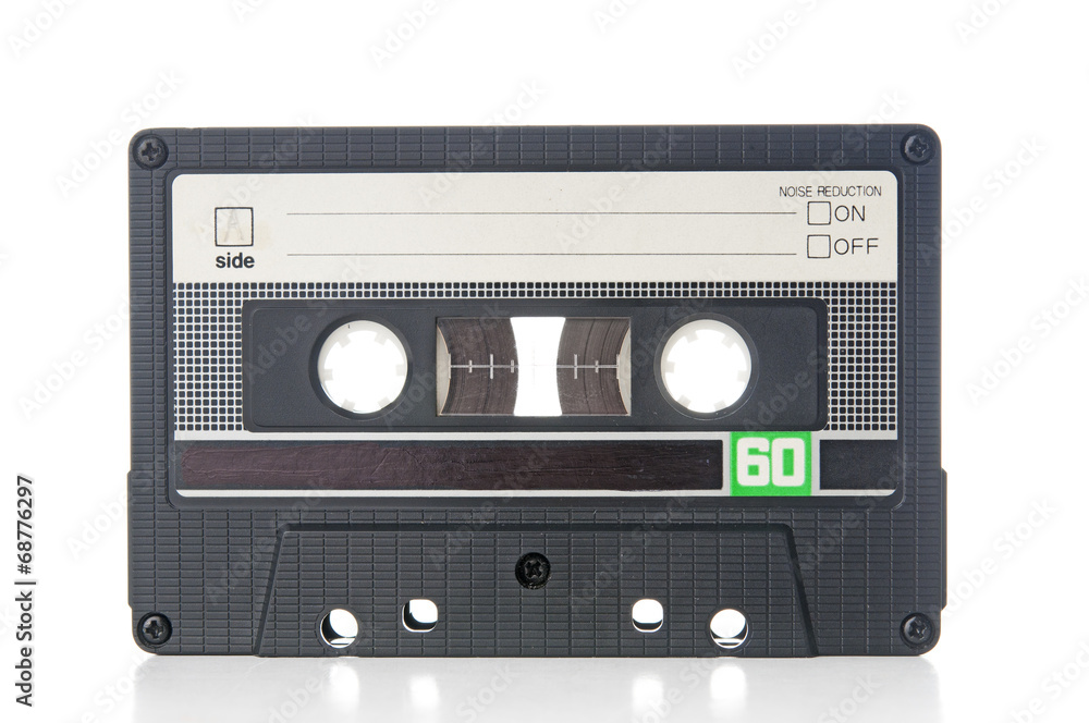 Old audio cassette closeup Old audio cassette closeup