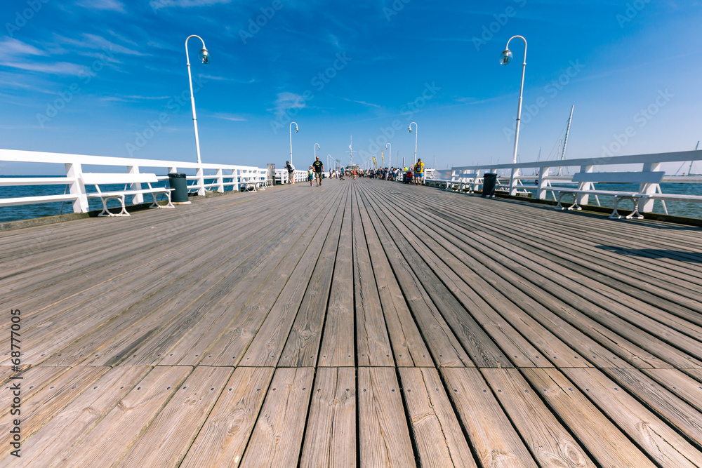 Fototapeta premium Sopot molo at Baltic Sea