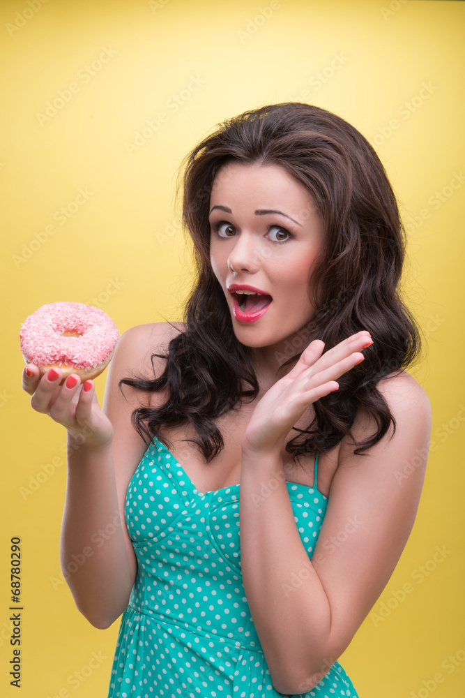 Sexy woman with sweets Sexy woman with sweets