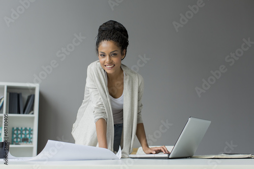 Young woman in the office