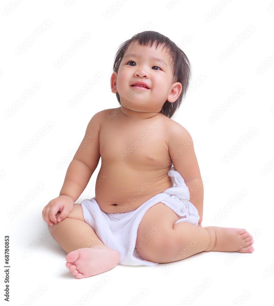 smiling baby isolated on white background smiling baby isolated on white background