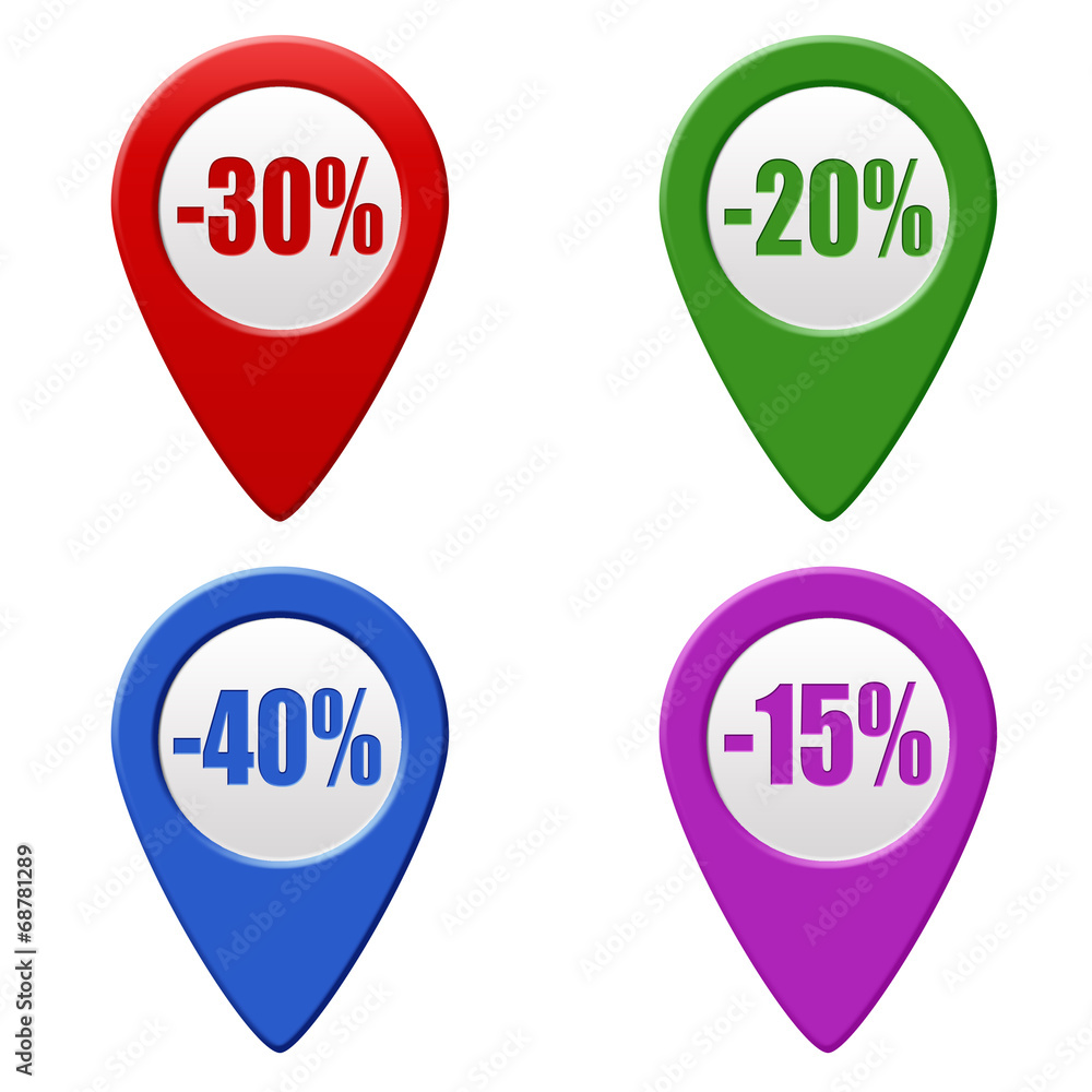 Sale discounts set of colorful pointers Sale discounts set of colorful pointers