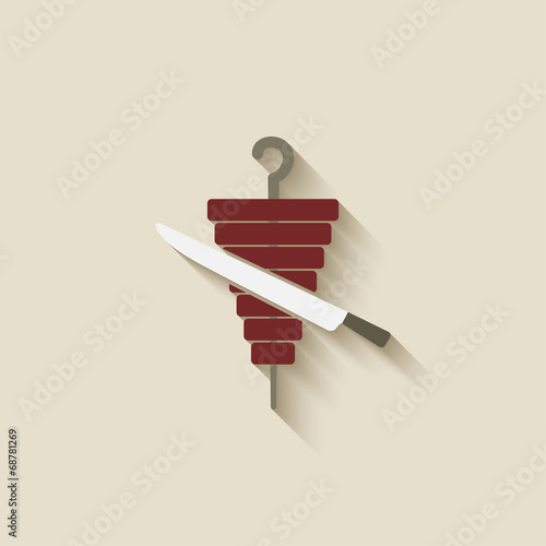 doner kebab design element