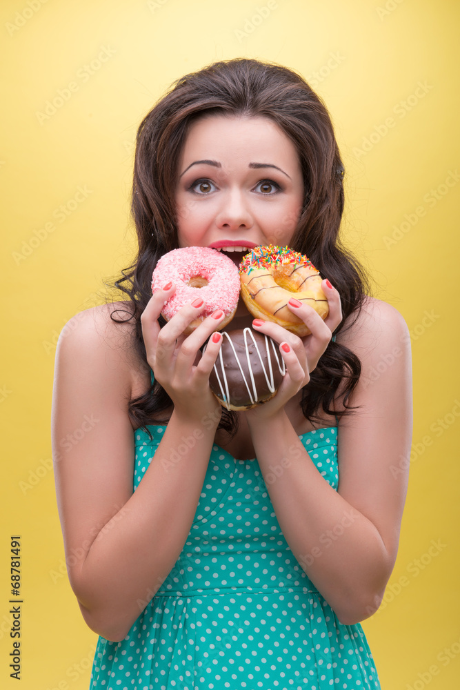Sexy woman with sweets