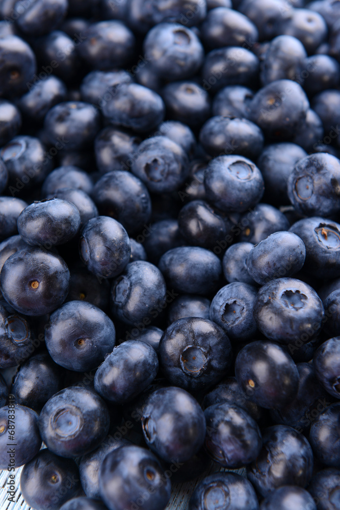 Delicious blueberries close-up Delicious blueberries close-up