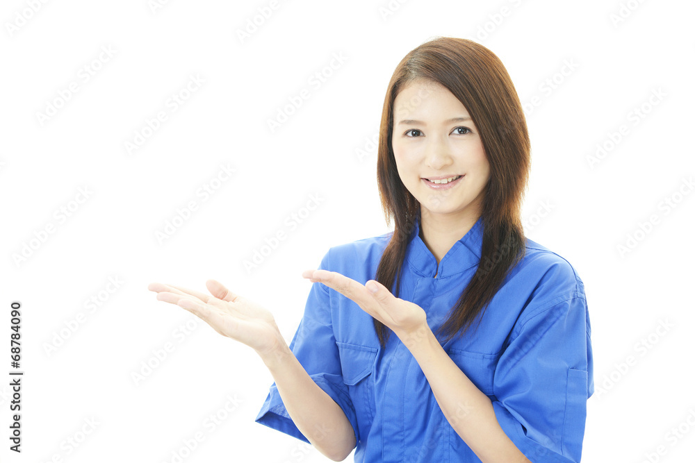 笑顔の労働者 笑顔の労働者