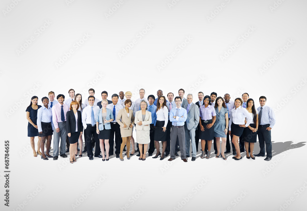 Large Group of Multiethnic Business team Large Group of Multiethnic Business team