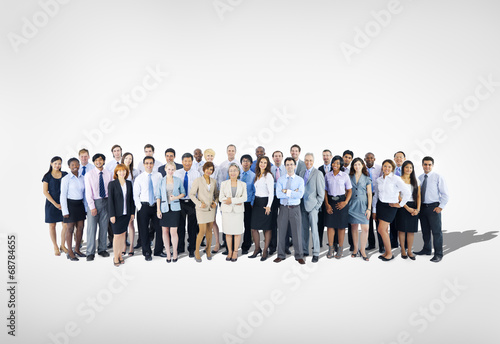 Large Group of Multiethnic Business team