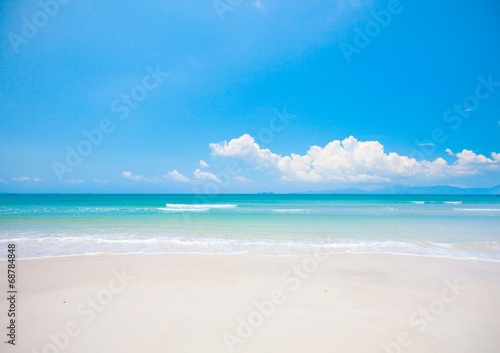 beach with white sand and sea